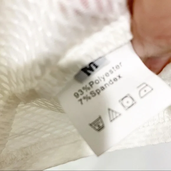 NWT-White RacerBack FIT Yellow tank M - Picture 7 of 8